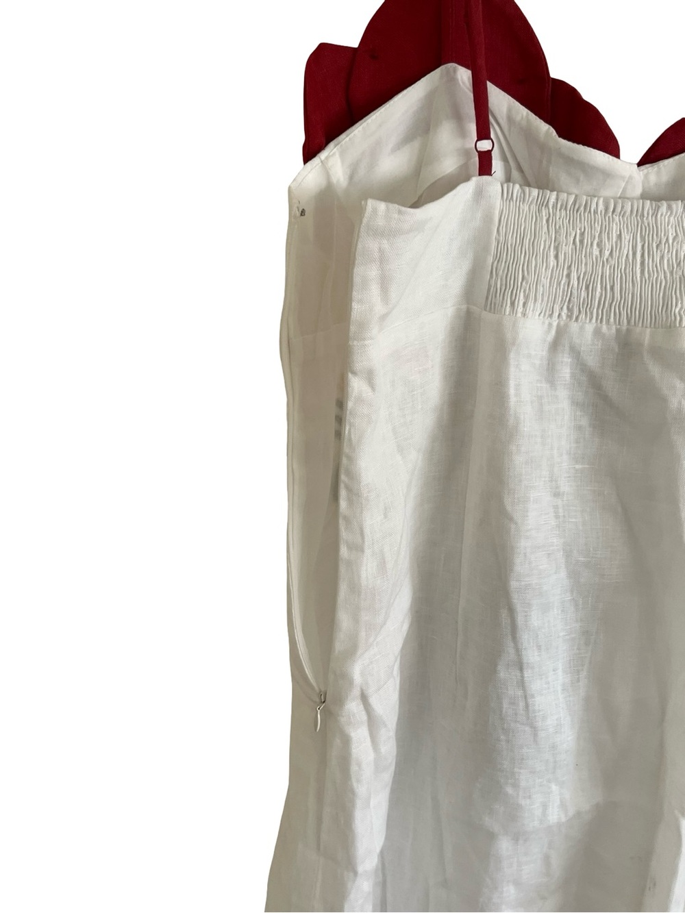 Farm Rio Off White Tulip Richelieu Embroidered Midi Dress NWT Medium - Picture 7 of 12